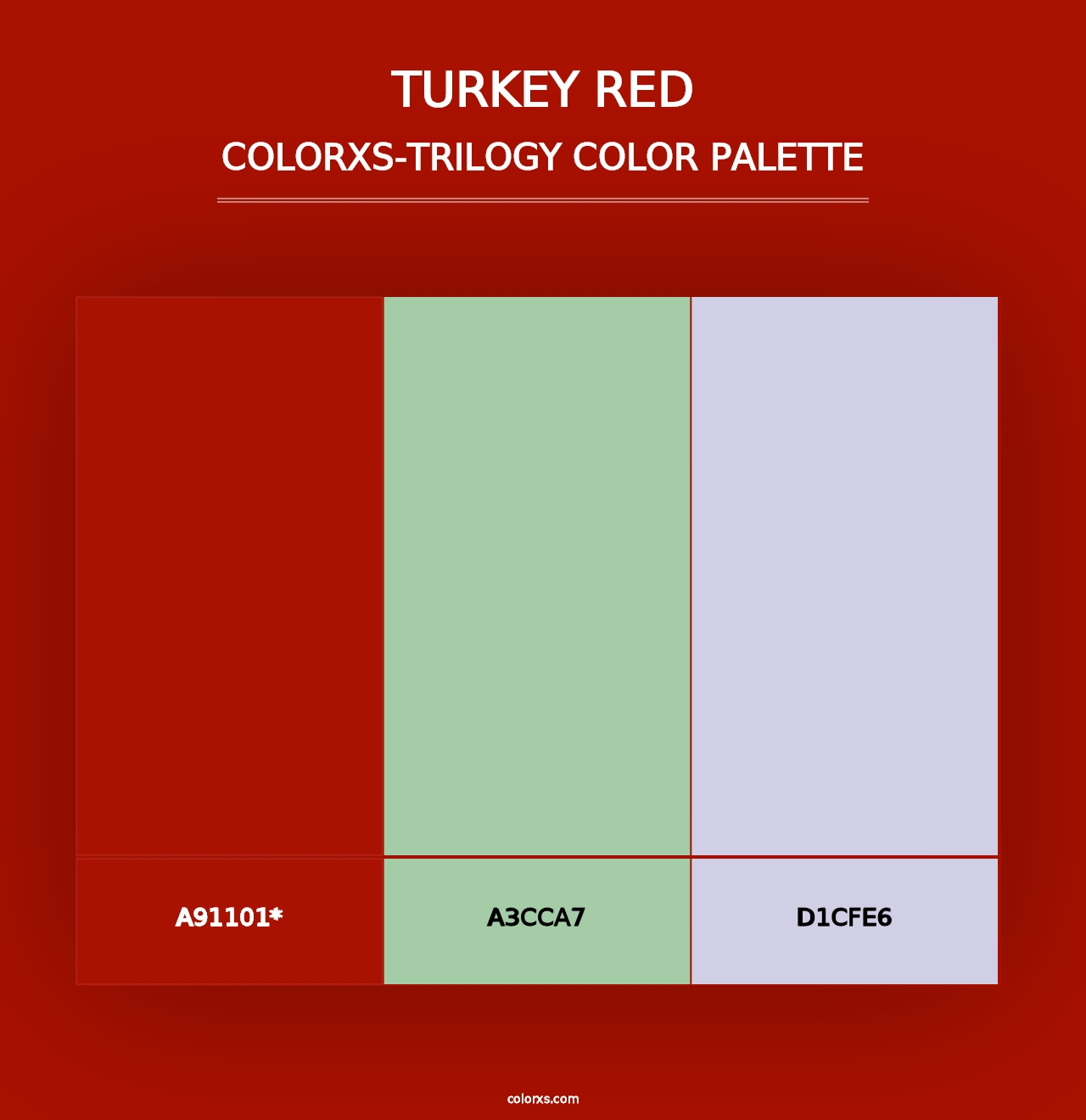 Turkey Red - Colorxs Trilogy Palette