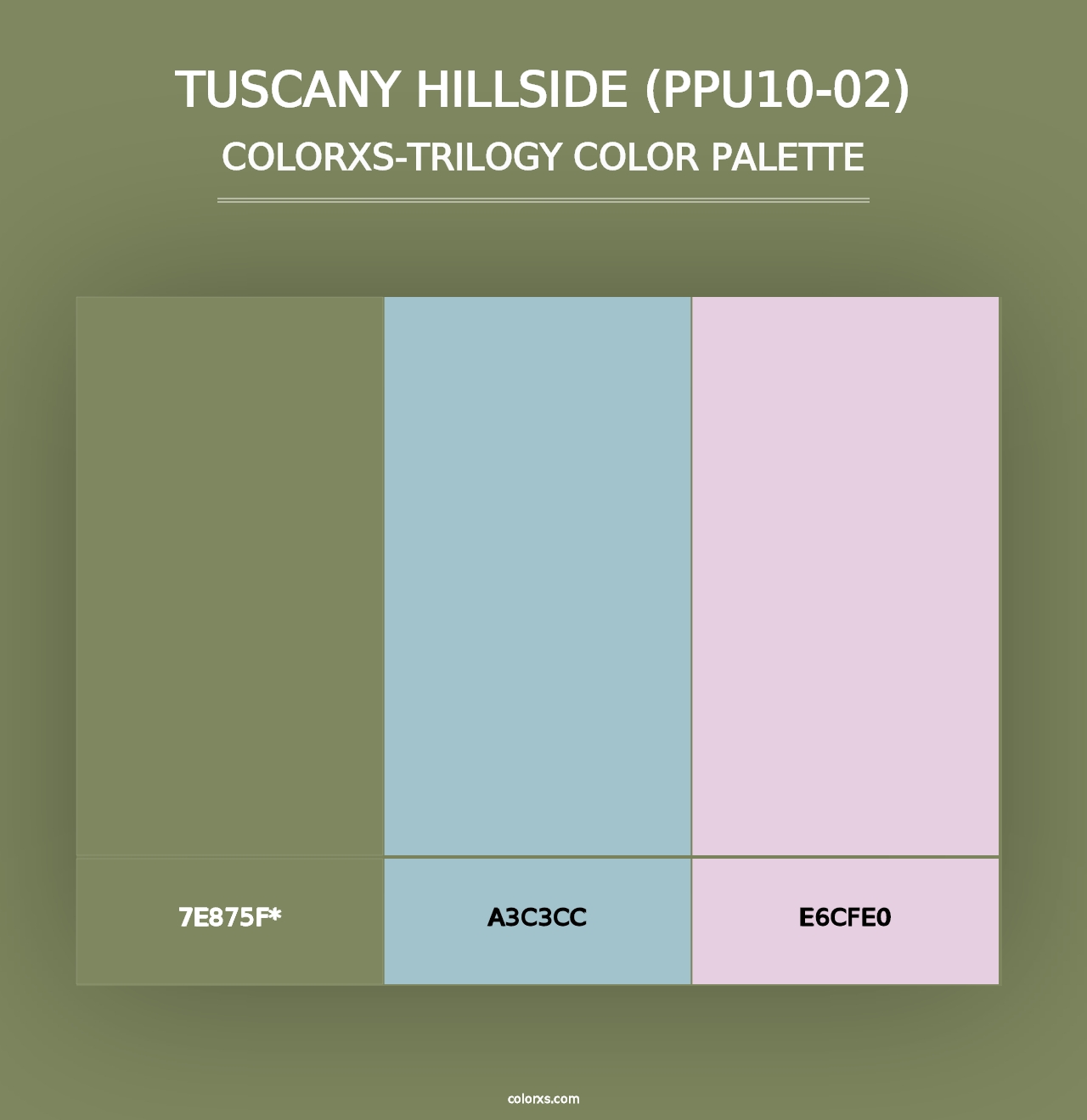 Tuscany Hillside (PPU10-02) - Colorxs Trilogy Palette