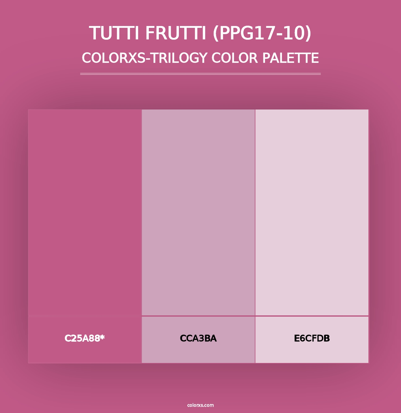 Tutti Frutti (PPG17-10) - Colorxs Trilogy Palette