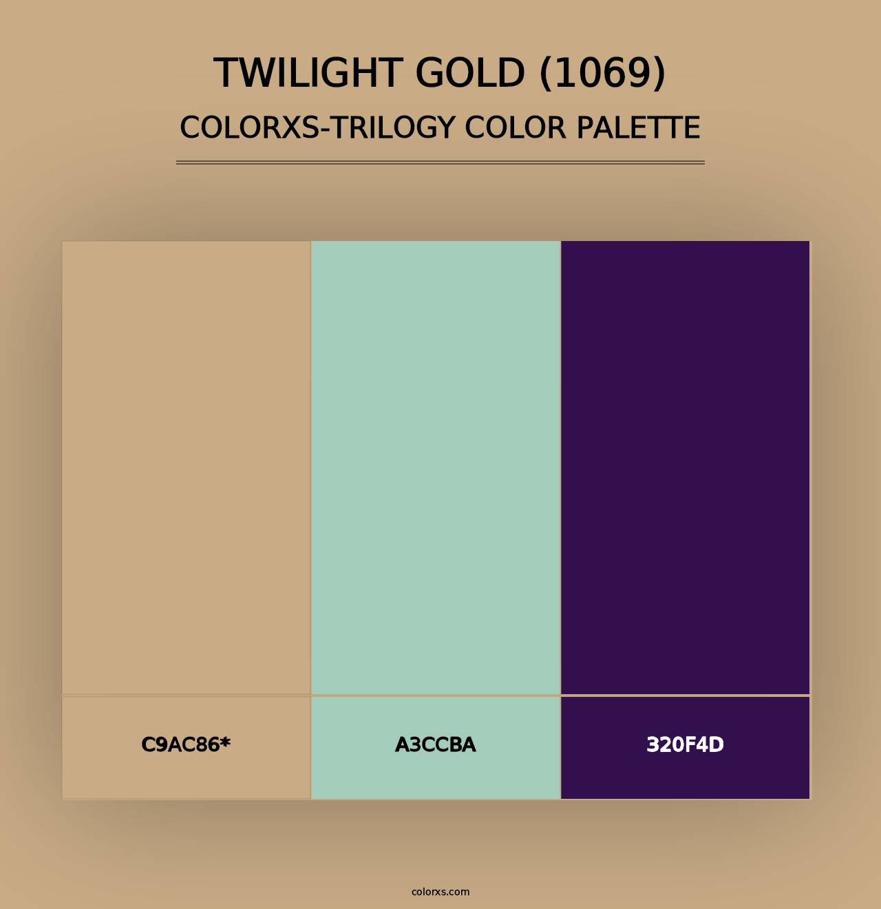 Twilight Gold (1069) - Colorxs Trilogy Palette