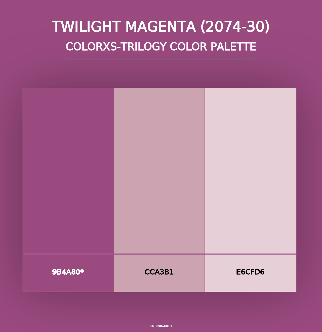 Twilight Magenta (2074-30) - Colorxs Trilogy Palette