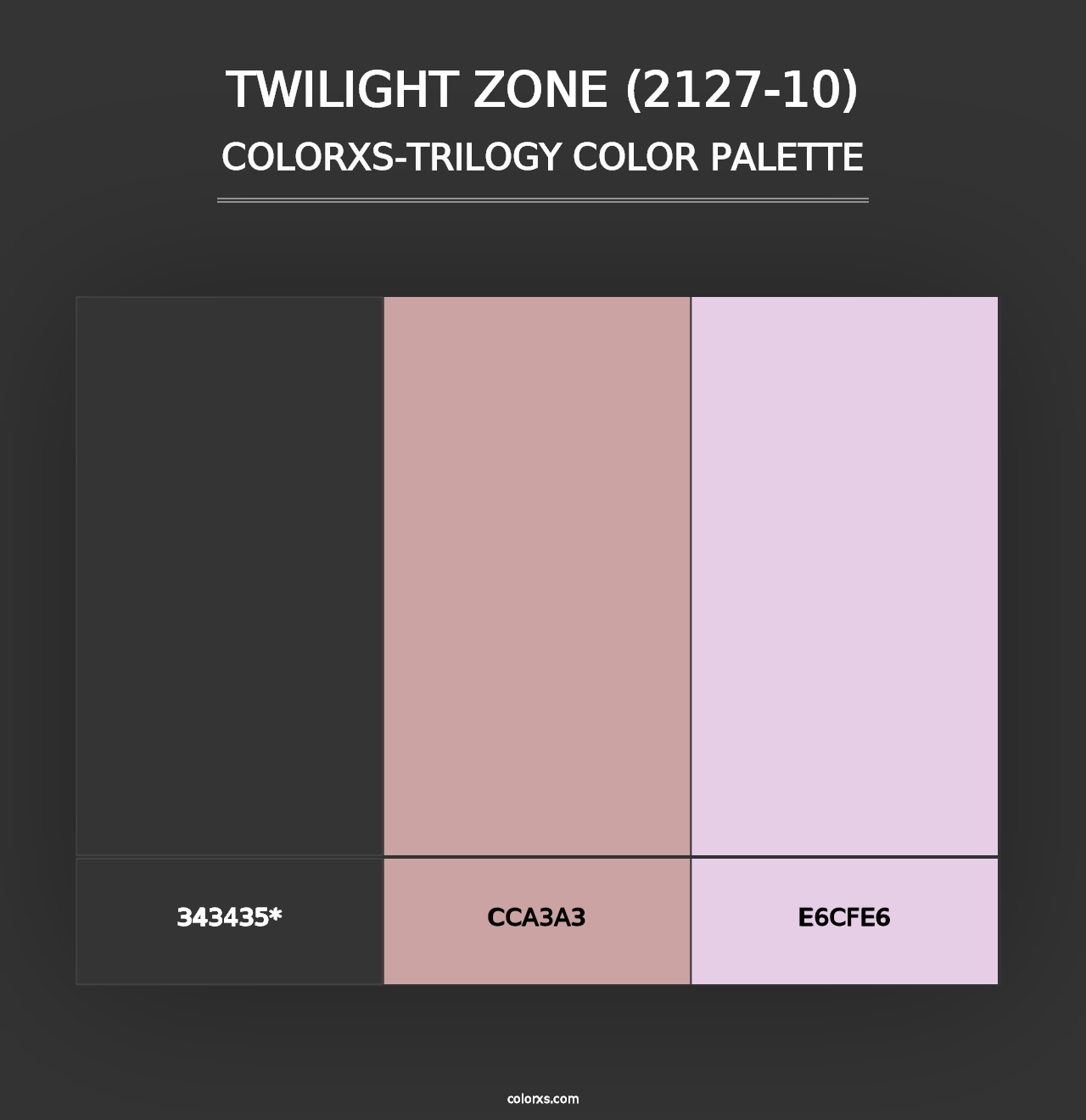 Twilight Zone (2127-10) - Colorxs Trilogy Palette