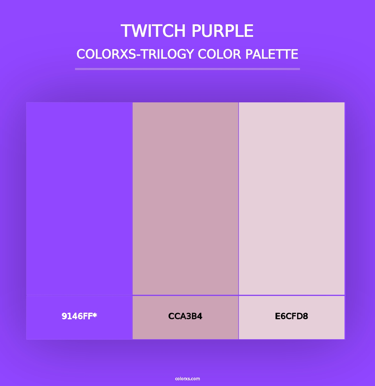 Twitch Purple - Colorxs Trilogy Palette