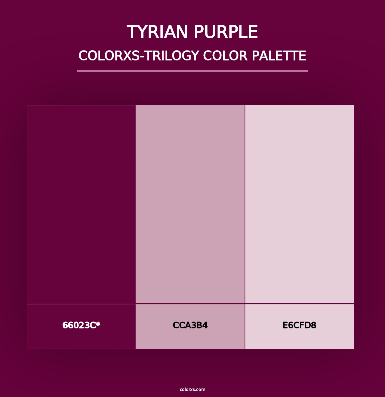 Tyrian Purple - Colorxs Trilogy Palette