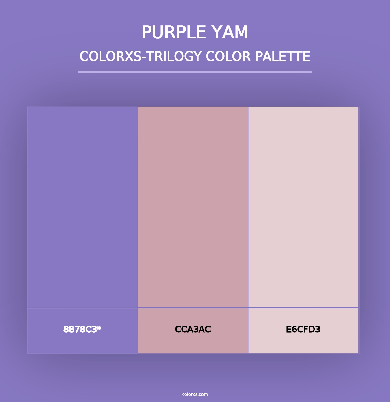 Purple Yam - Colorxs Trilogy Palette