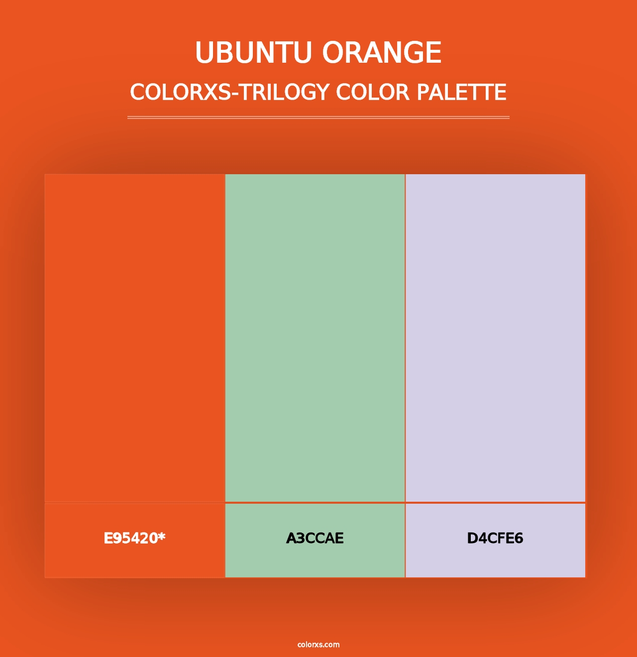 Ubuntu Orange - Colorxs Trilogy Palette