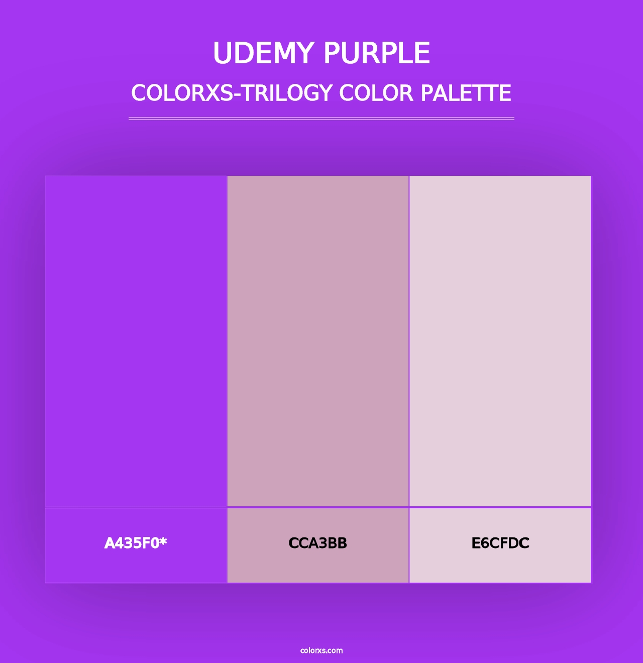 Udemy Purple - Colorxs Trilogy Palette