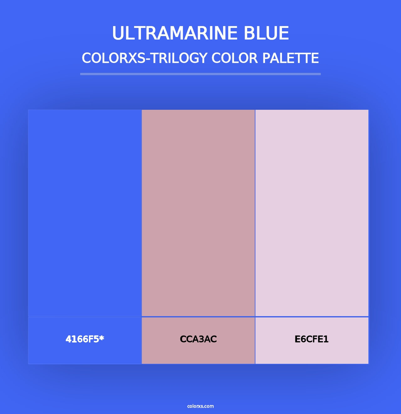 Ultramarine Blue - Colorxs Trilogy Palette