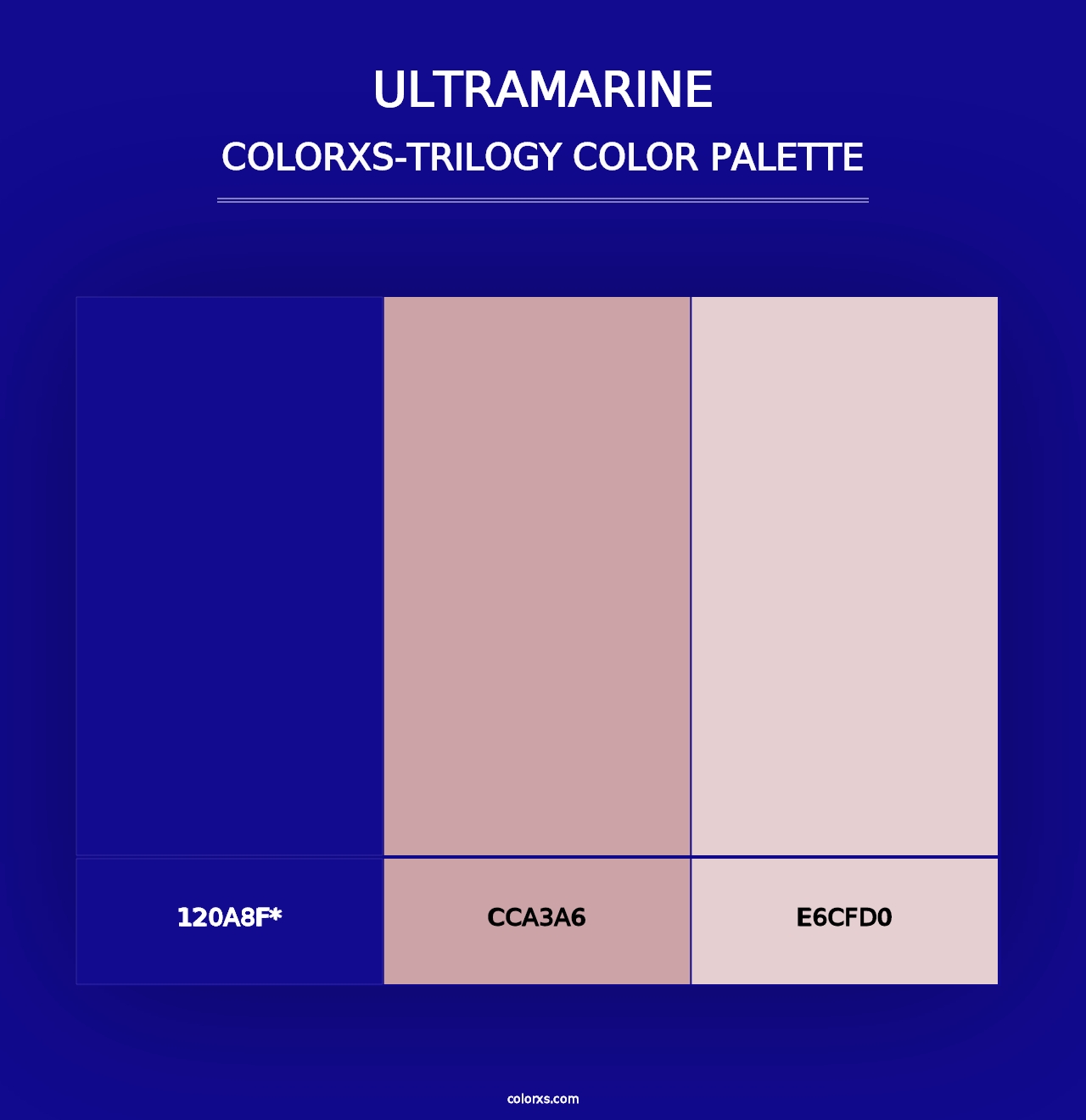 Ultramarine - Colorxs Trilogy Palette