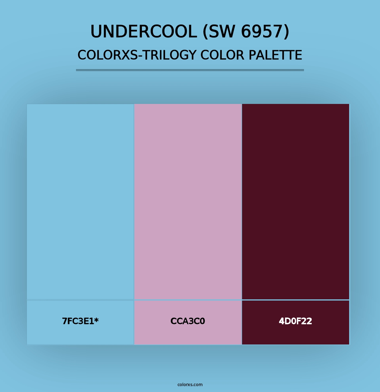 Undercool (SW 6957) - Colorxs Trilogy Palette