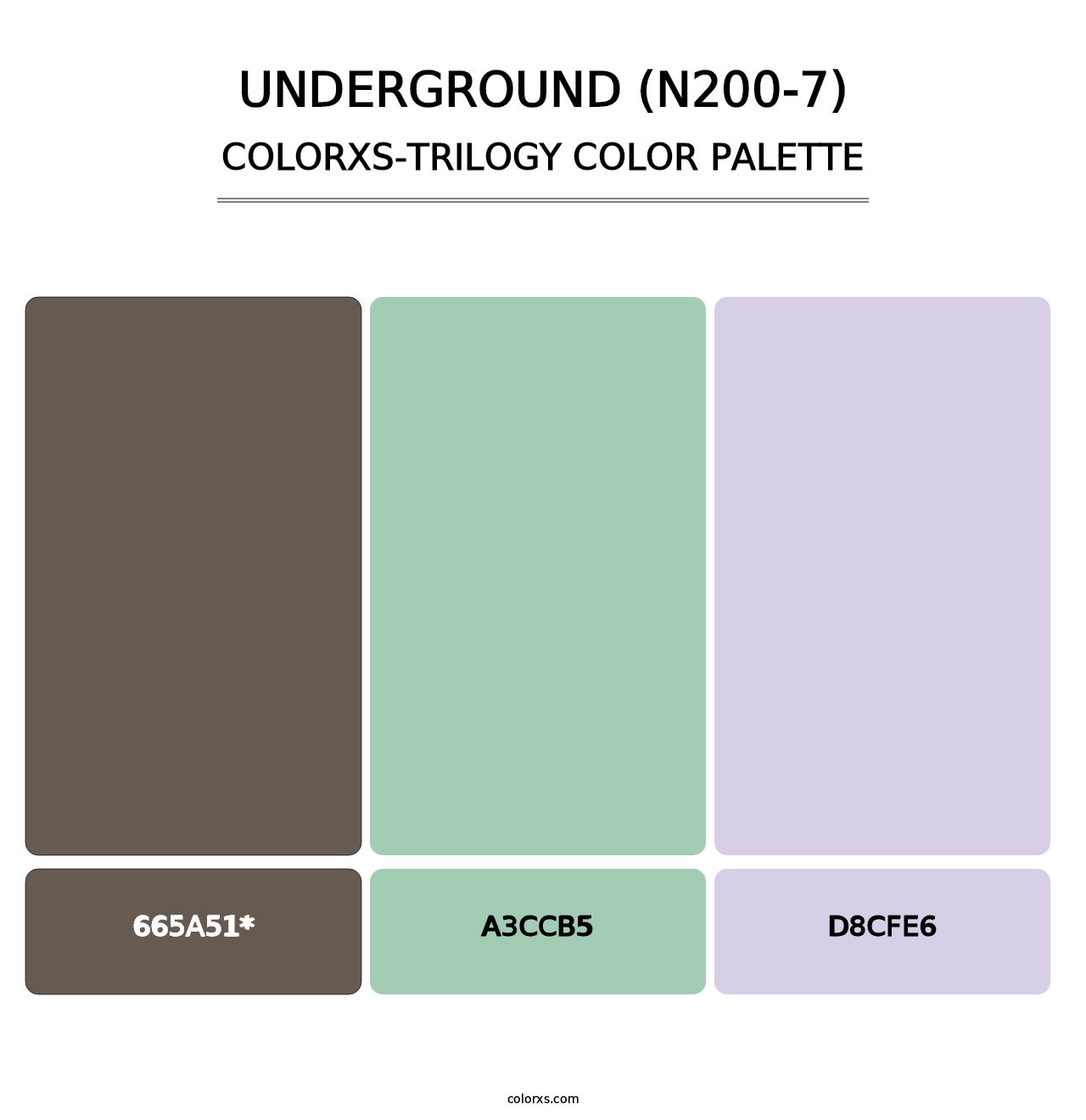 Underground (N200-7) - Colorxs Trilogy Palette