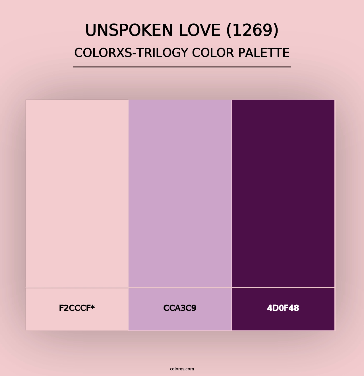 Unspoken Love (1269) - Colorxs Trilogy Palette