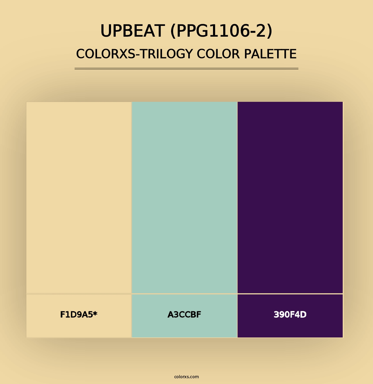 Upbeat (PPG1106-2) - Colorxs Trilogy Palette