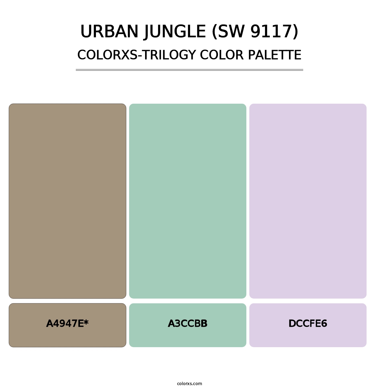 Urban Jungle (SW 9117) - Colorxs Trilogy Palette