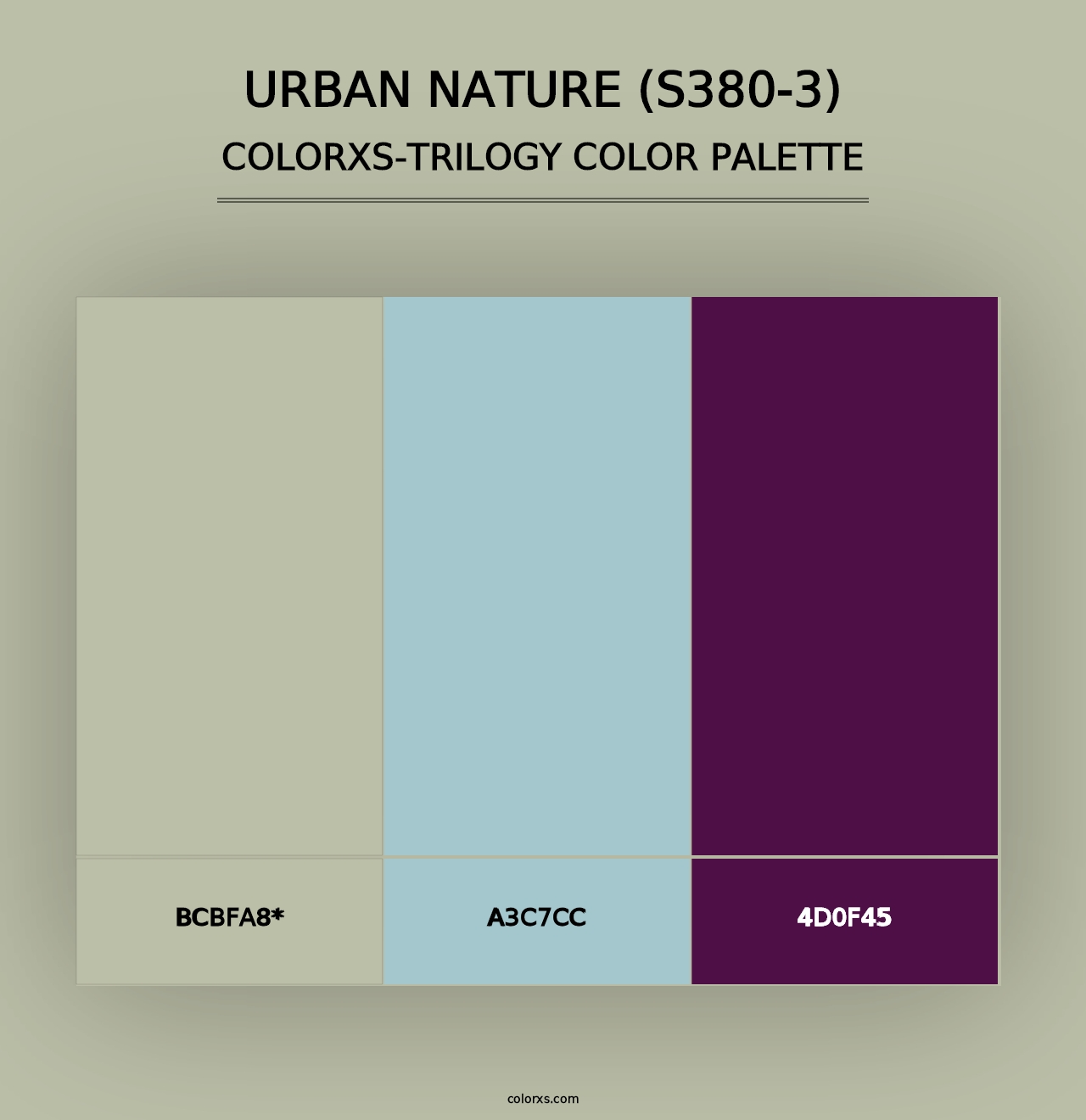 Urban Nature (S380-3) - Colorxs Trilogy Palette