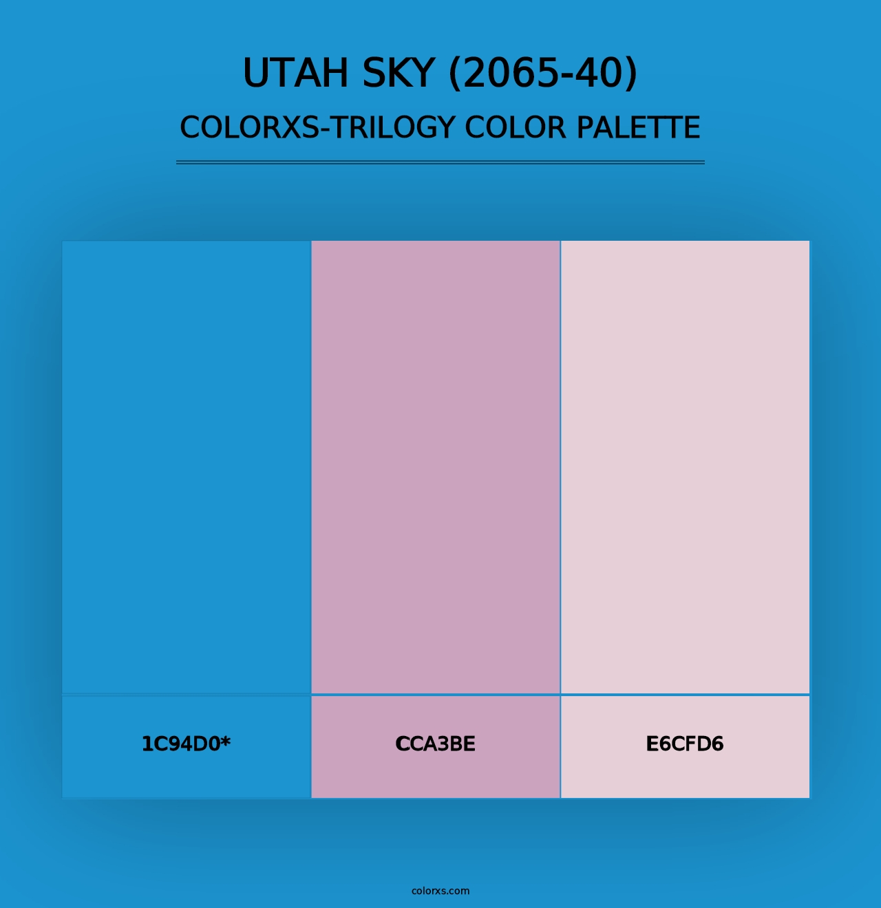 Utah Sky (2065-40) - Colorxs Trilogy Palette