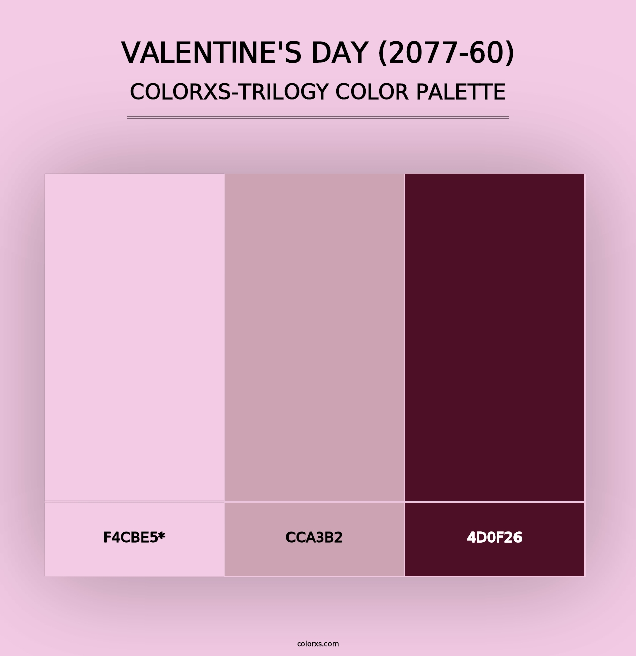 Valentine's Day (2077-60) - Colorxs Trilogy Palette