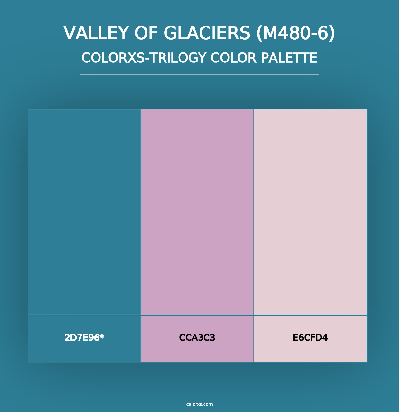 Valley Of Glaciers (M480-6) - Colorxs Trilogy Palette