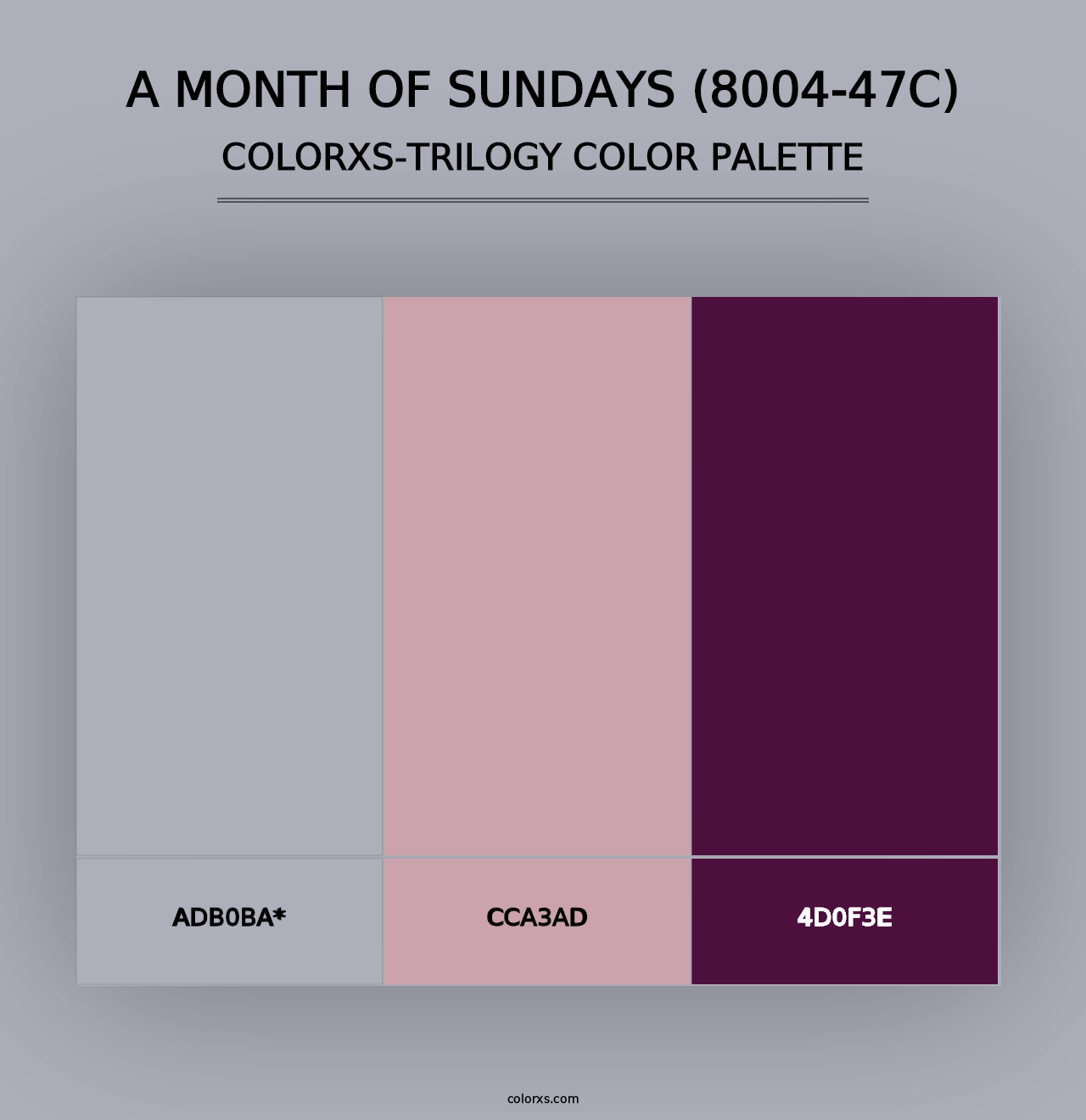 A Month of Sundays (8004-47C) - Colorxs Trilogy Palette