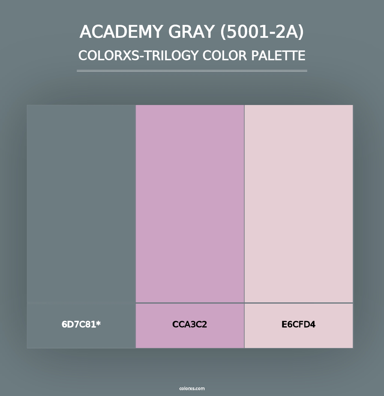 Academy Gray (5001-2A) - Colorxs Trilogy Palette