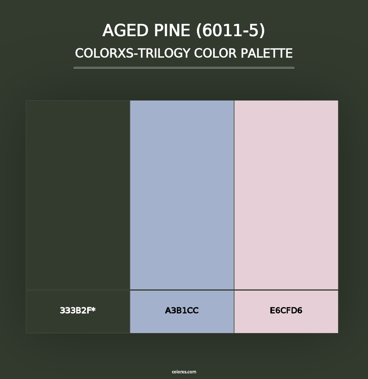 Aged Pine (6011-5) - Colorxs Trilogy Palette