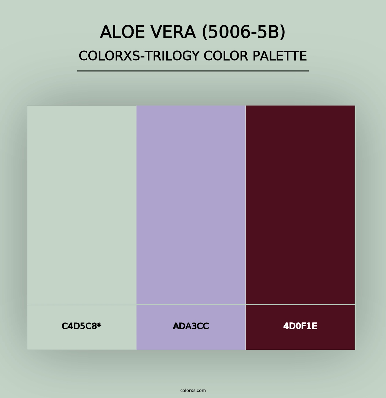 Aloe Vera (5006-5B) - Colorxs Trilogy Palette