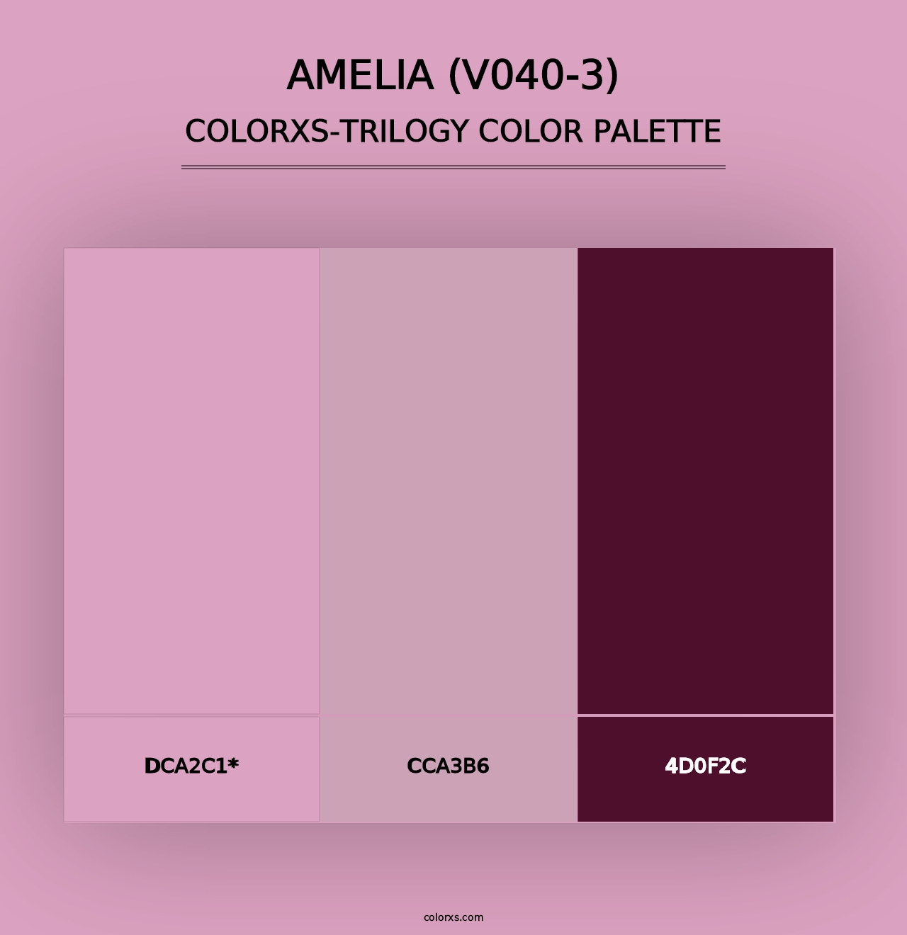 Amelia (V040-3) - Colorxs Trilogy Palette