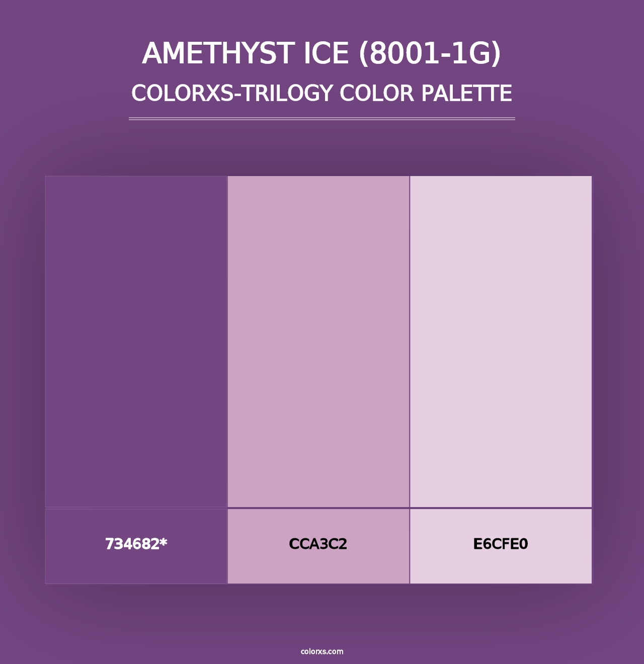 Amethyst Ice (8001-1G) - Colorxs Trilogy Palette