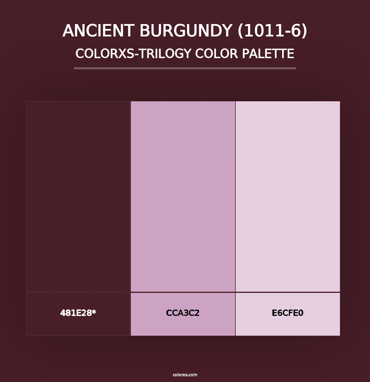 Ancient Burgundy (1011-6) - Colorxs Trilogy Palette