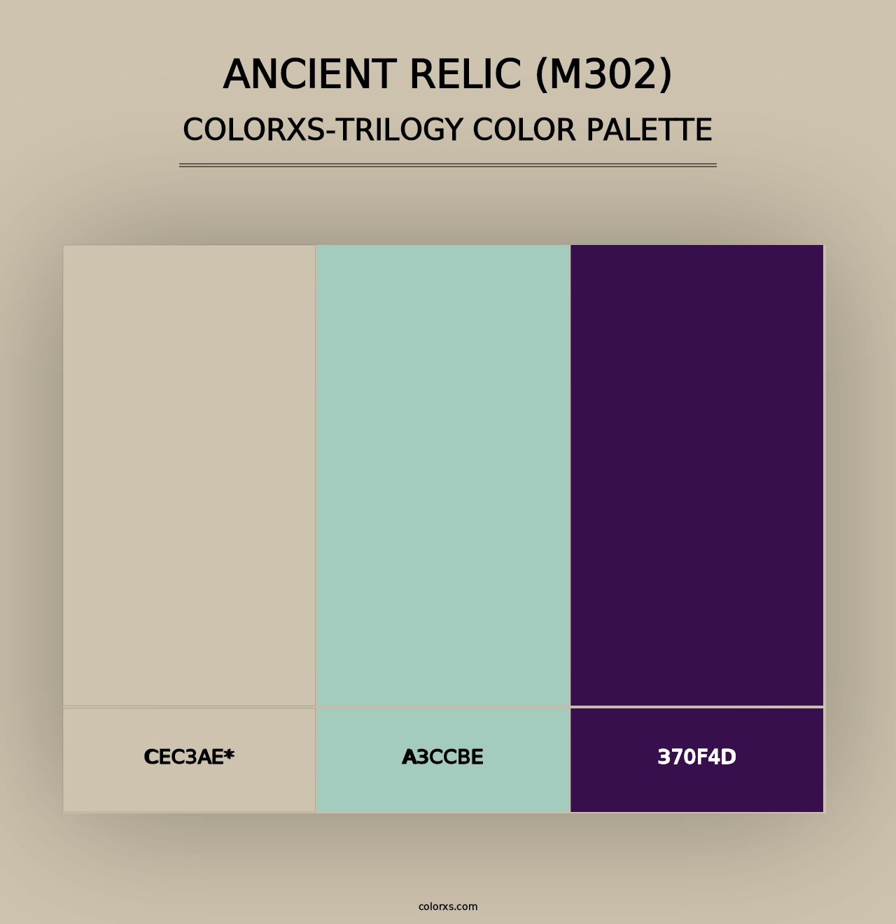 Ancient Relic (M302) - Colorxs Trilogy Palette