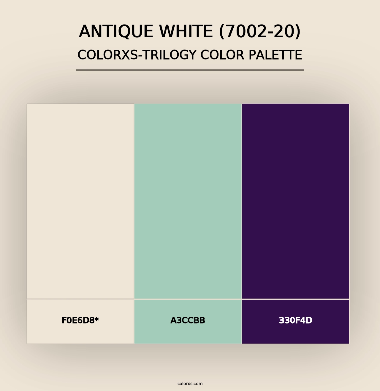 Antique White (7002-20) - Colorxs Trilogy Palette