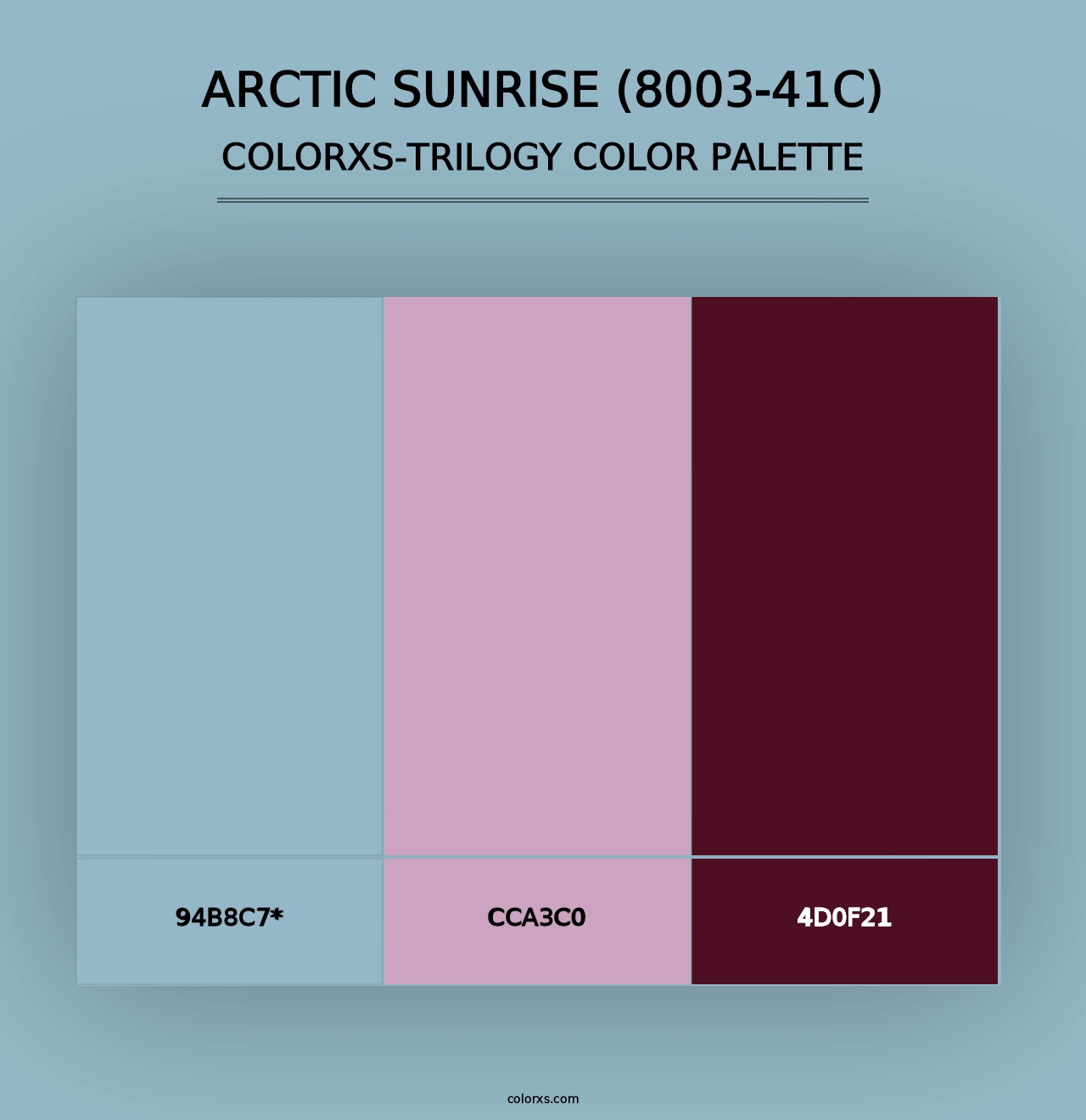 Arctic Sunrise (8003-41C) - Colorxs Trilogy Palette