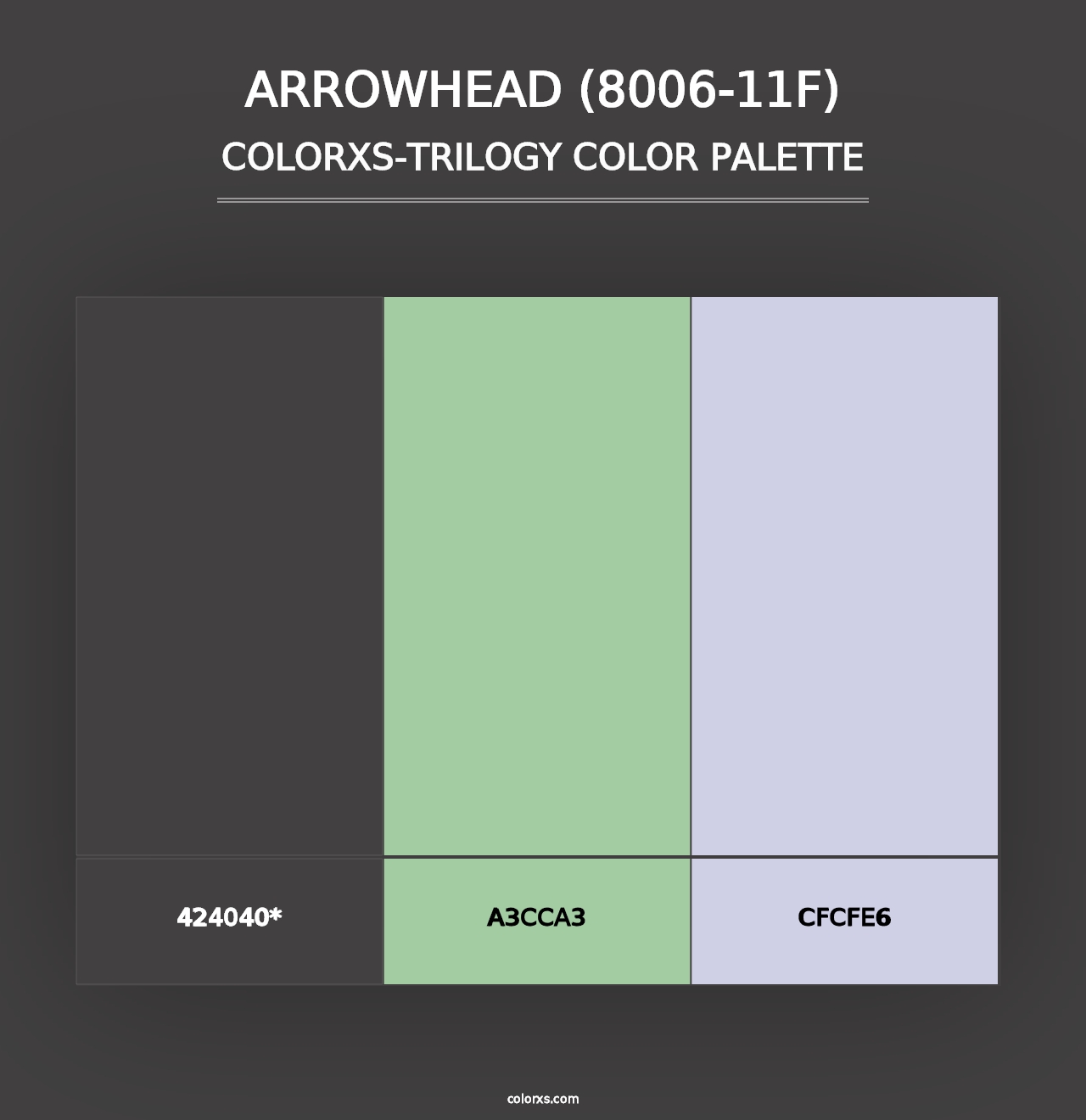 Arrowhead (8006-11F) - Colorxs Trilogy Palette