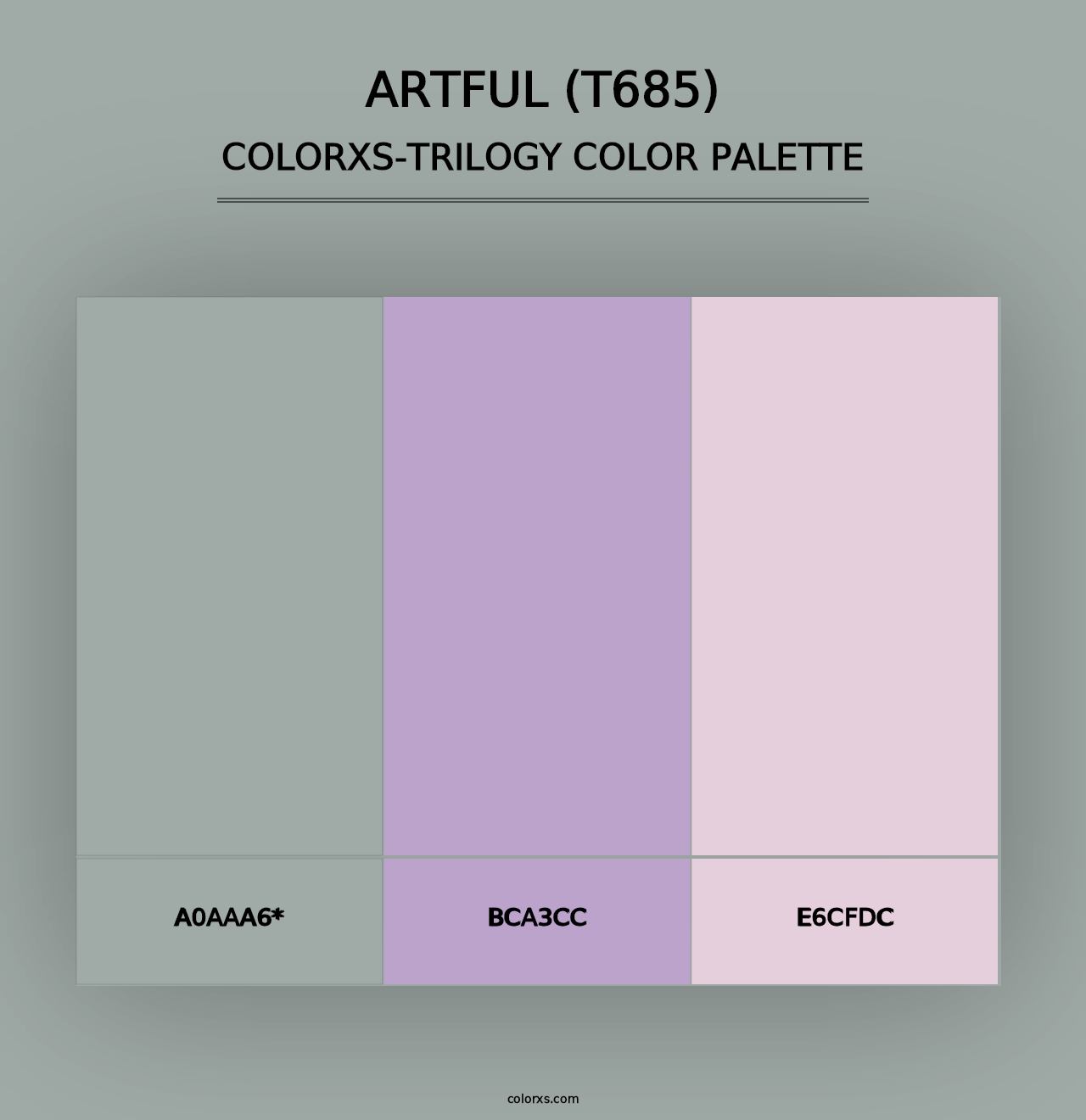 Artful (T685) - Colorxs Trilogy Palette