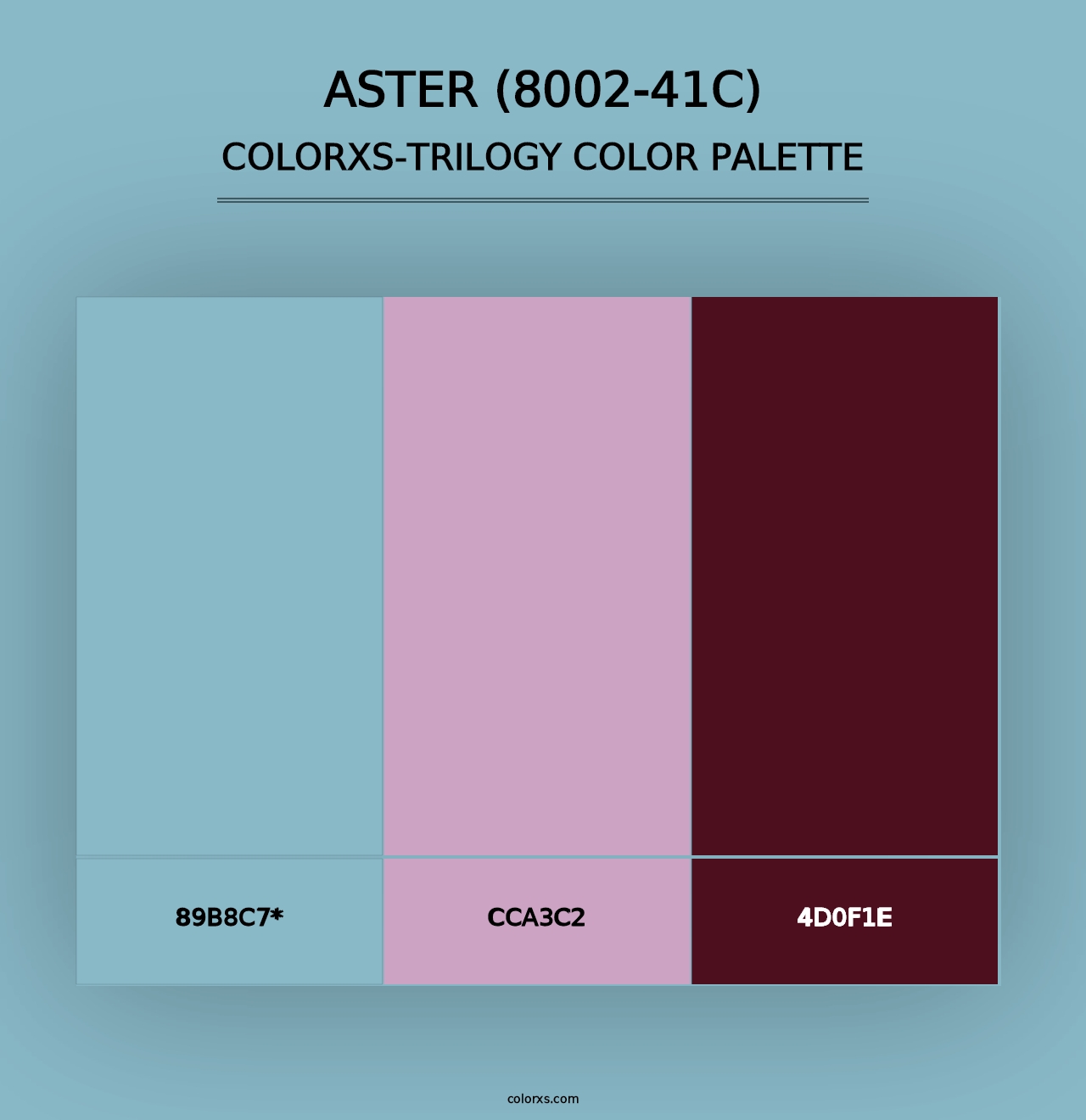 Aster (8002-41C) - Colorxs Trilogy Palette