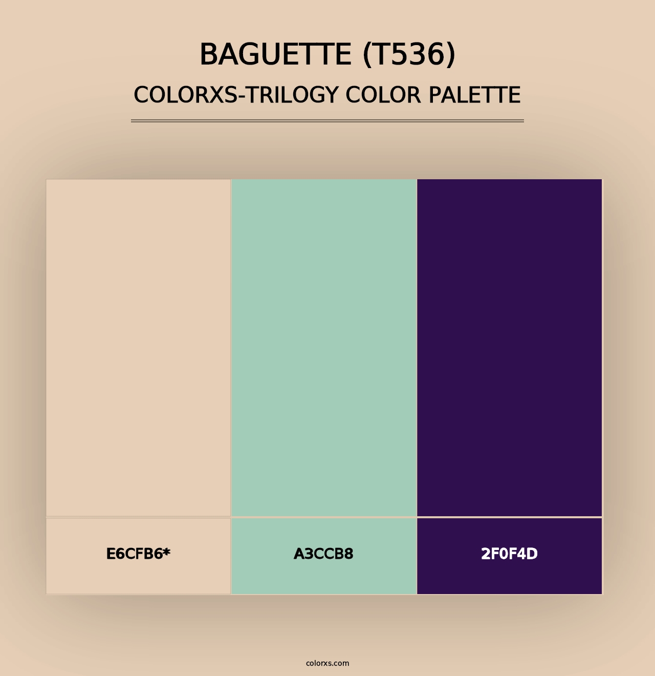 Baguette (T536) - Colorxs Trilogy Palette