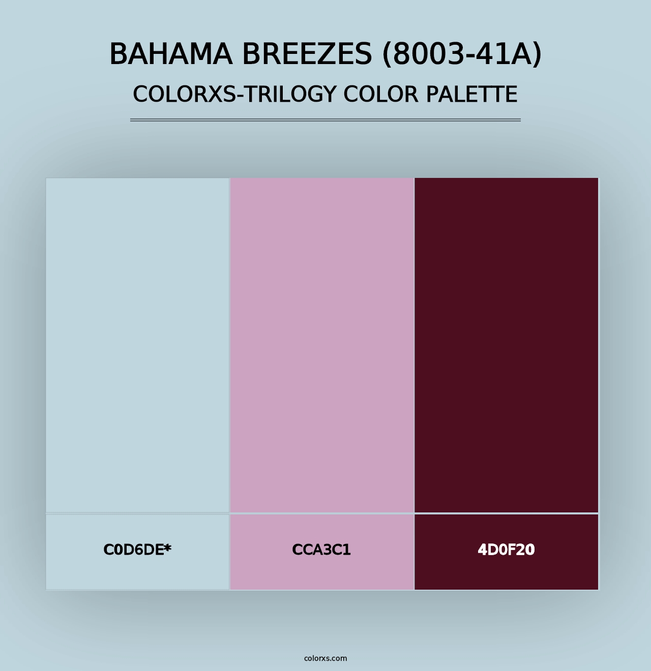 Bahama Breezes (8003-41A) - Colorxs Trilogy Palette