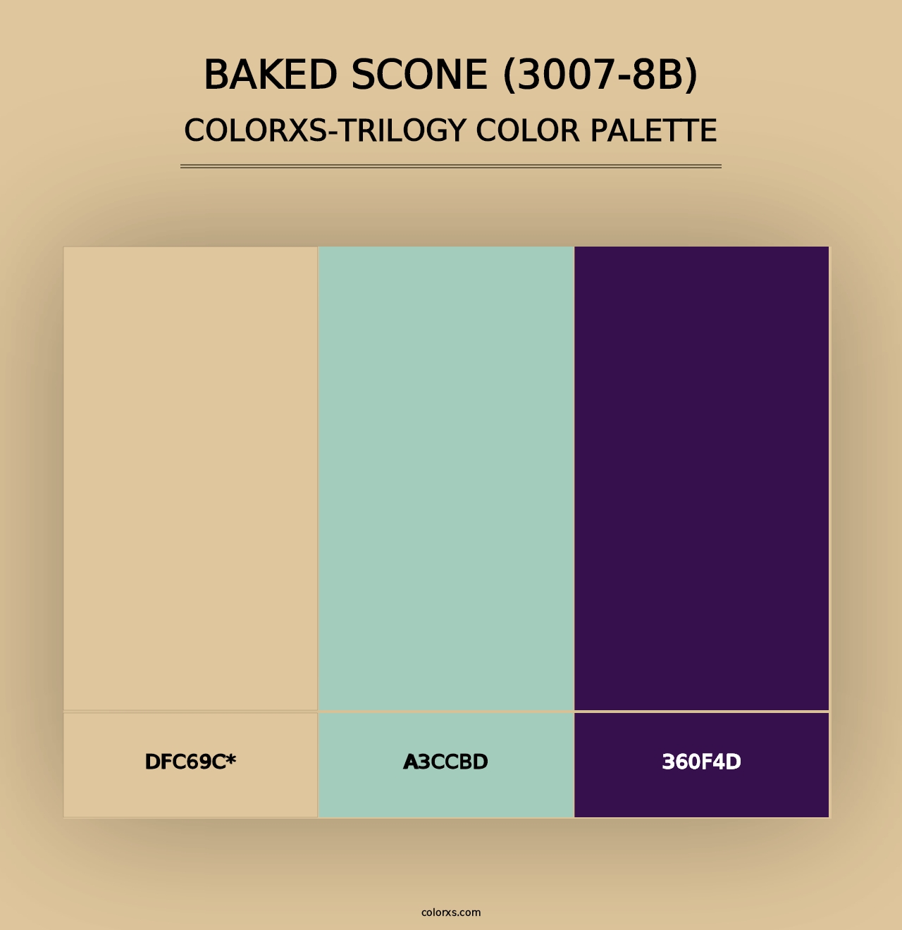 Baked Scone (3007-8B) - Colorxs Trilogy Palette