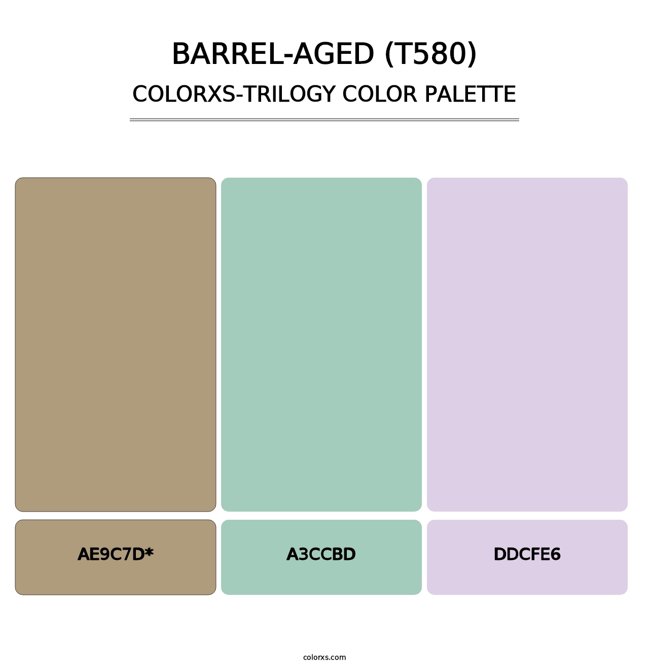 Barrel-Aged (T580) - Colorxs Trilogy Palette