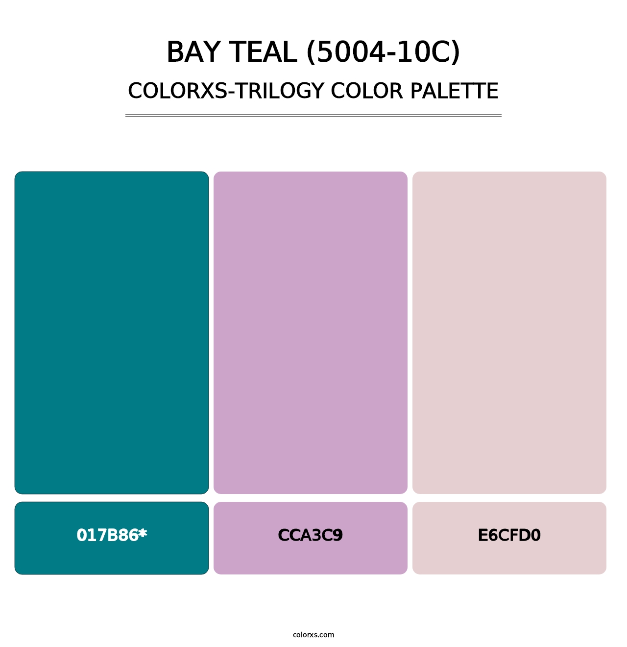 Bay Teal (5004-10C) - Colorxs Trilogy Palette