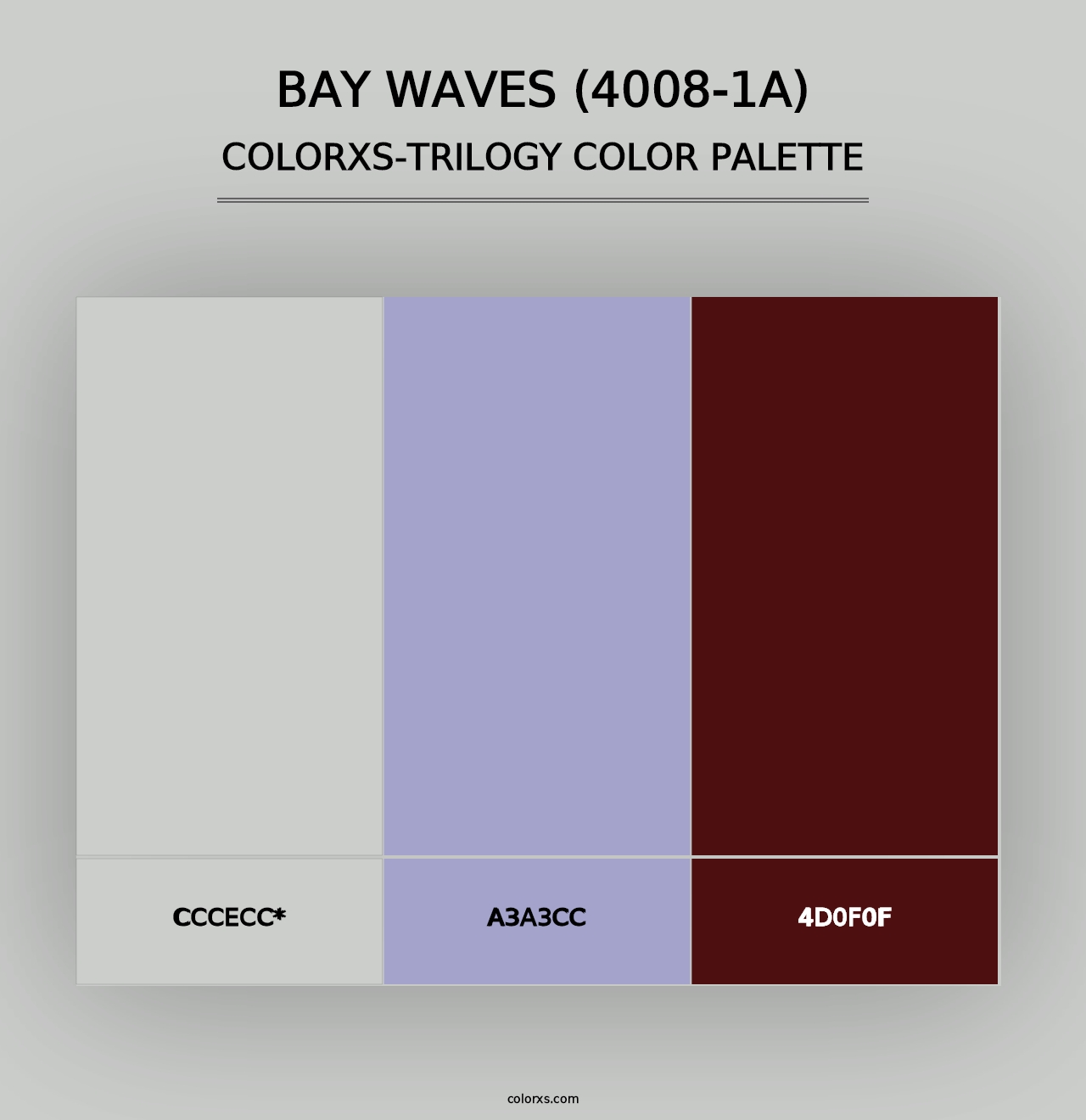 Bay Waves (4008-1A) - Colorxs Trilogy Palette