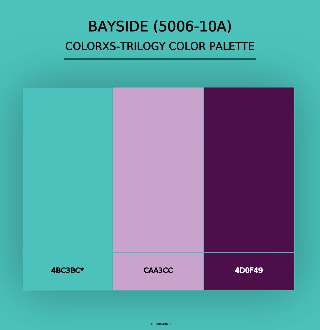 Bayside (5006-10A) - Colorxs Trilogy Palette