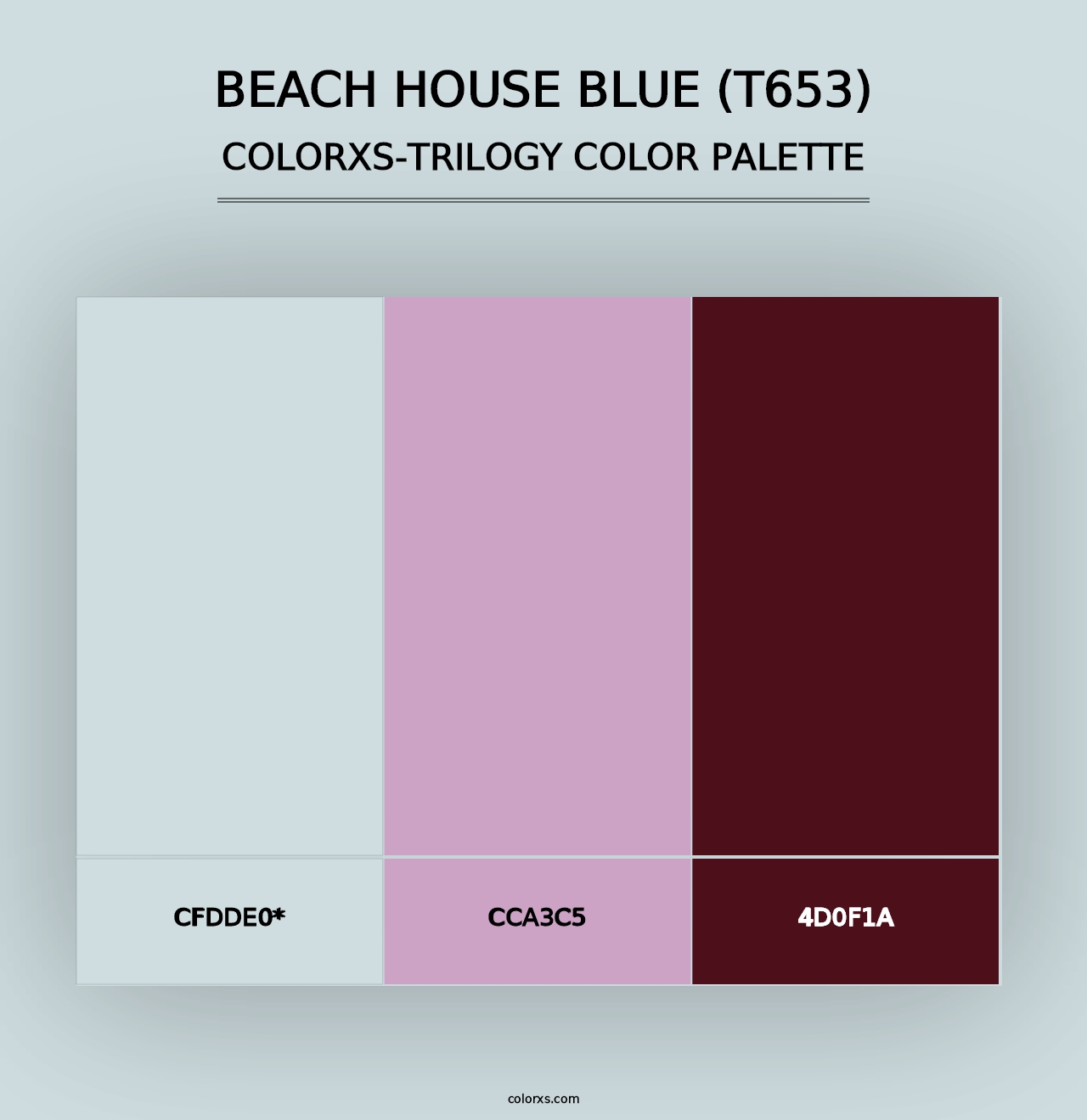 Beach House Blue (T653) - Colorxs Trilogy Palette