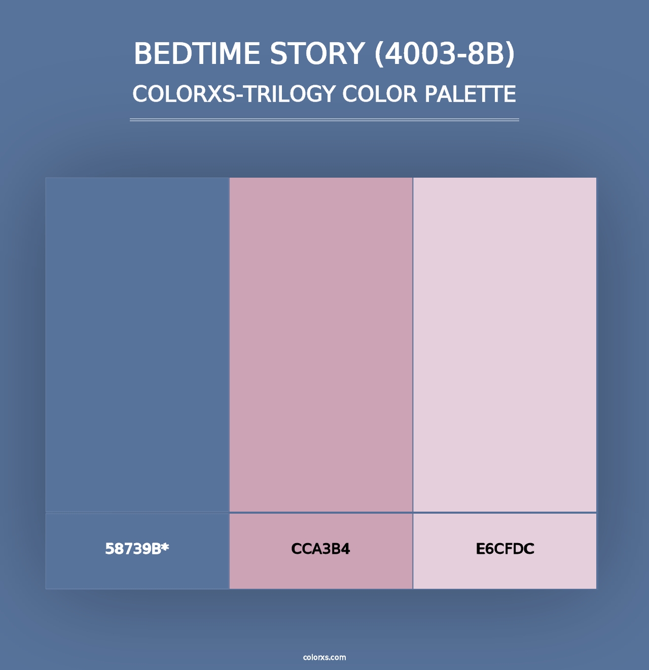 Bedtime Story (4003-8B) - Colorxs Trilogy Palette