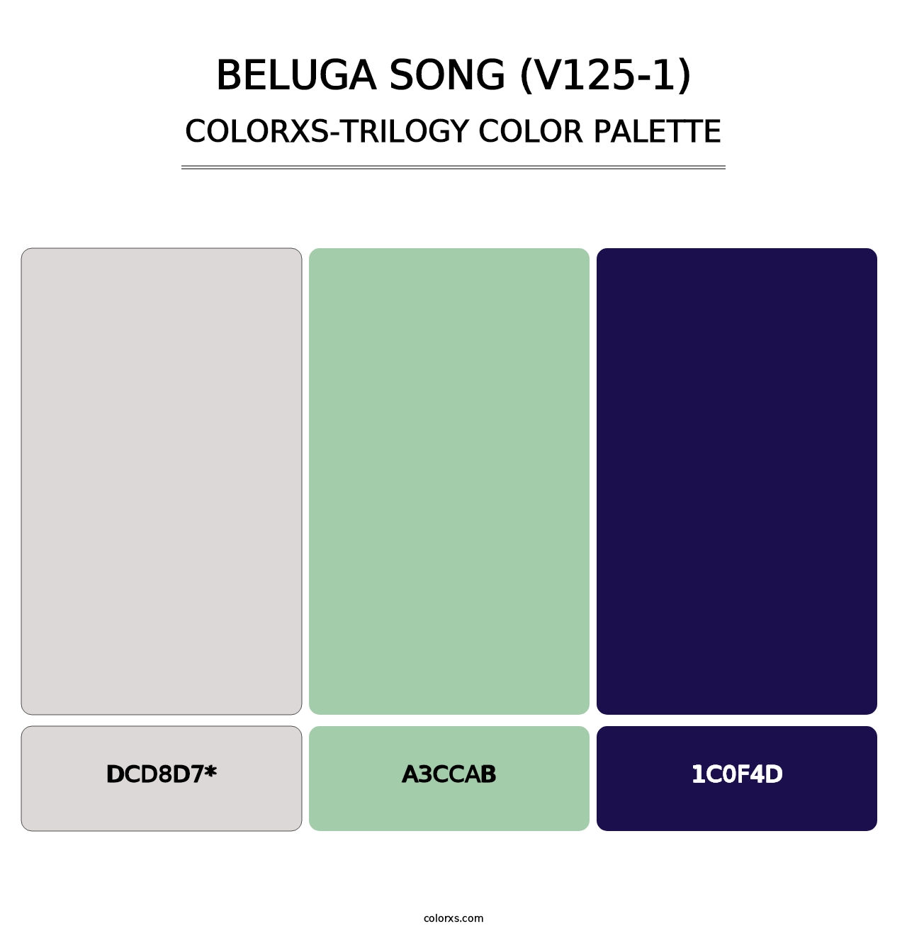 Beluga Song (V125-1) - Colorxs Trilogy Palette