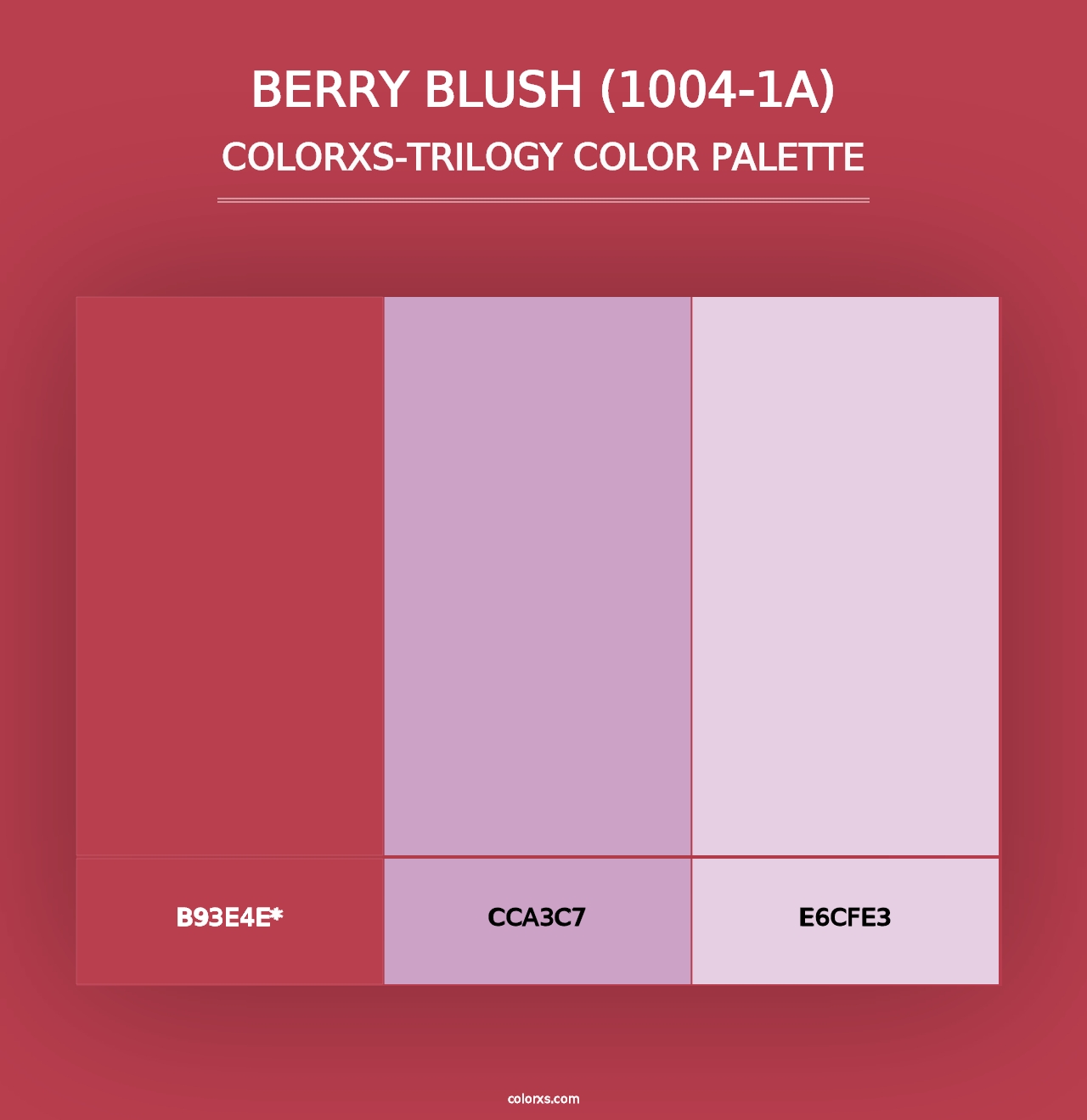 Berry Blush (1004-1A) - Colorxs Trilogy Palette