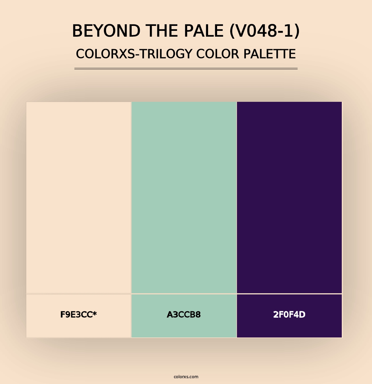 Beyond the Pale (V048-1) - Colorxs Trilogy Palette