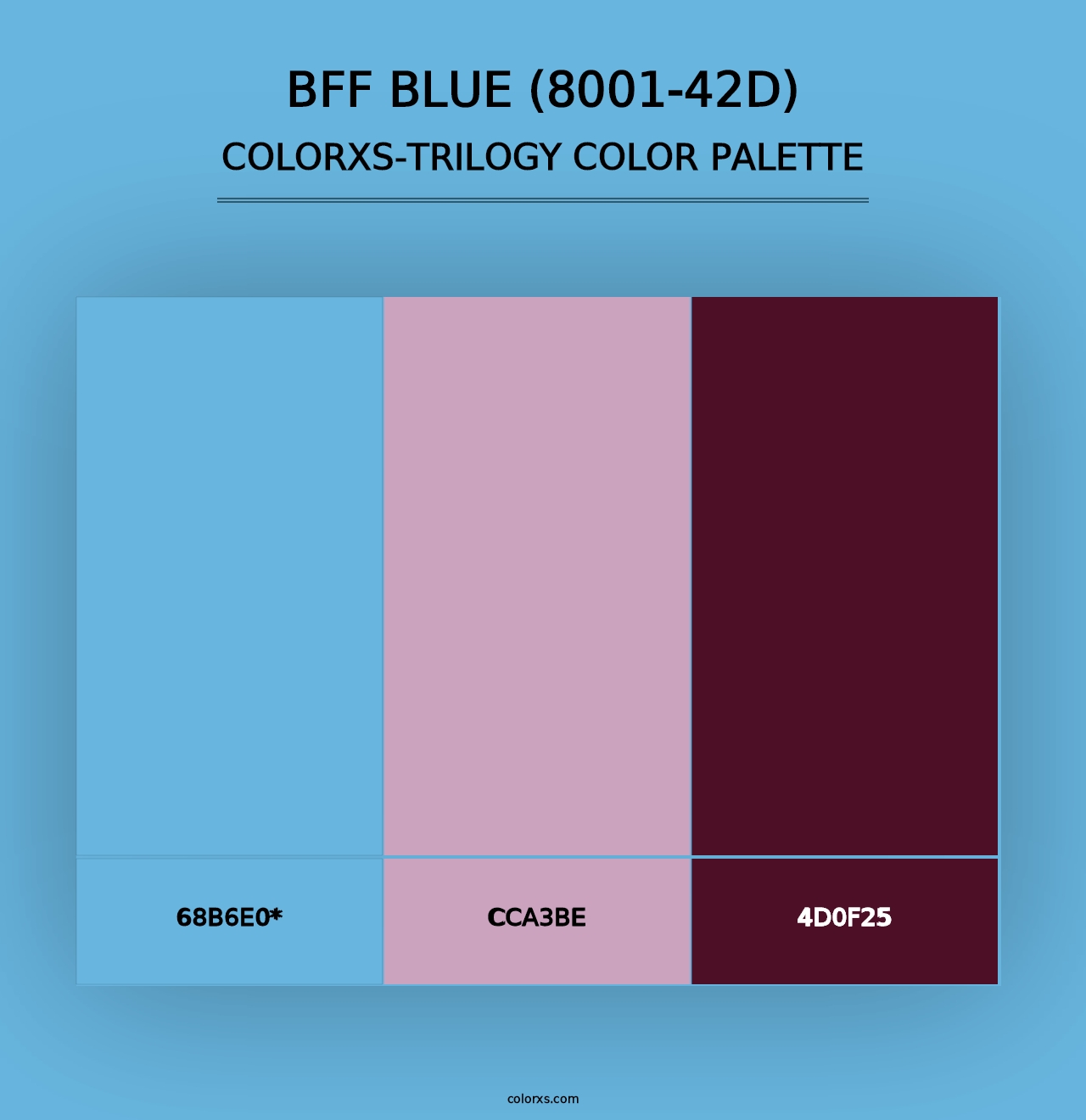 BFF Blue (8001-42D) - Colorxs Trilogy Palette