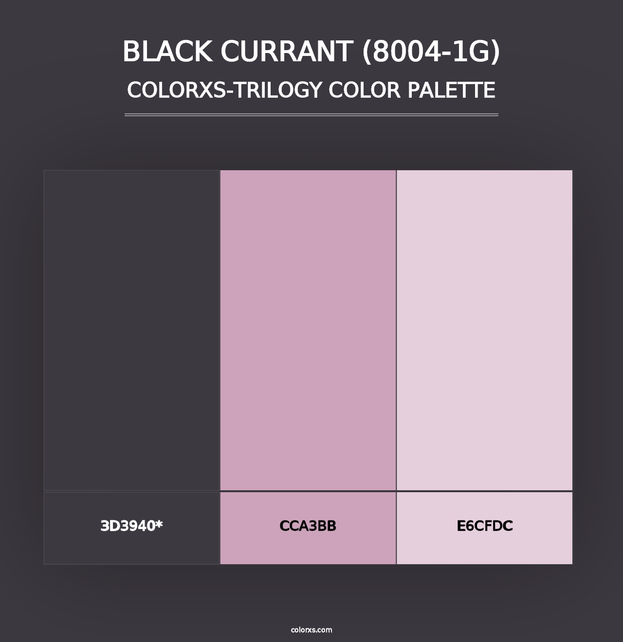 Black Currant (8004-1G) - Colorxs Trilogy Palette