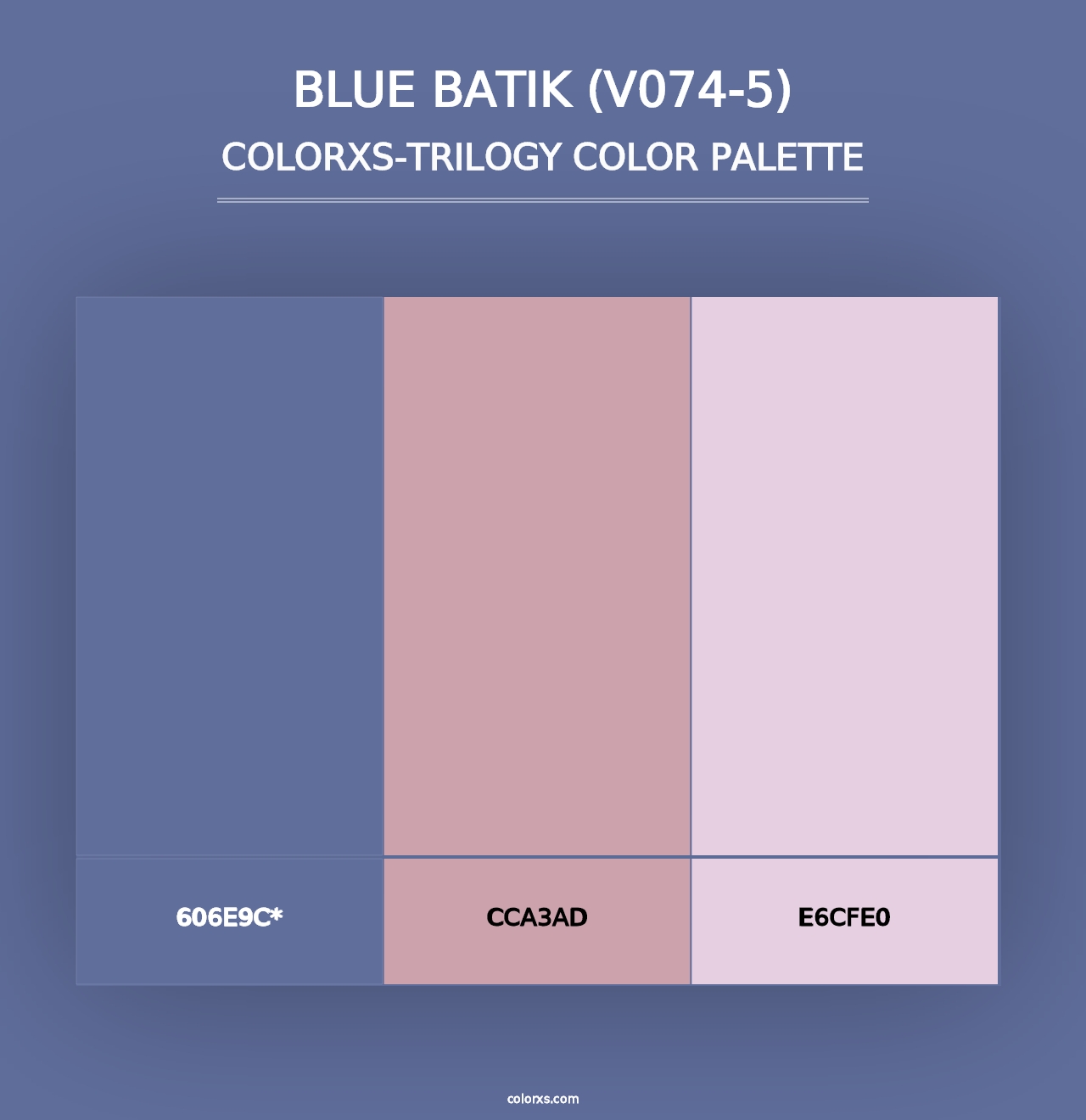 Blue Batik (V074-5) - Colorxs Trilogy Palette